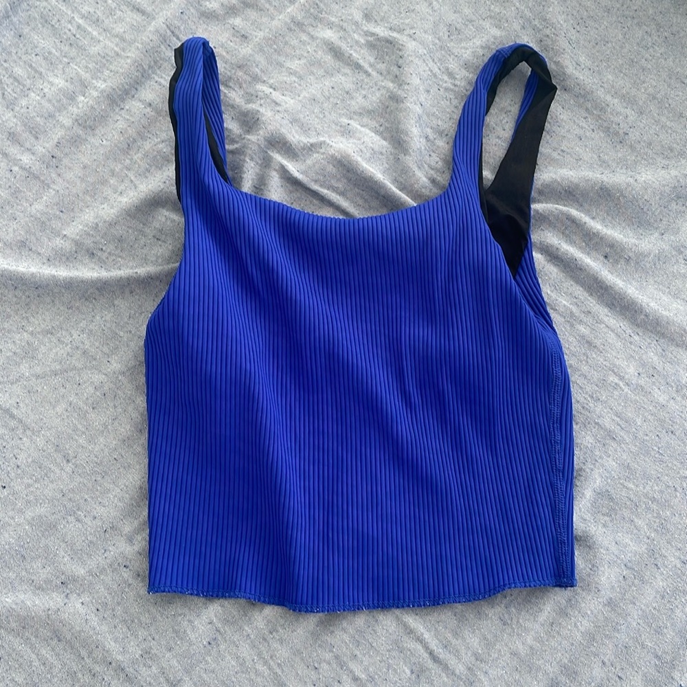 Carbon 38 blue workout top